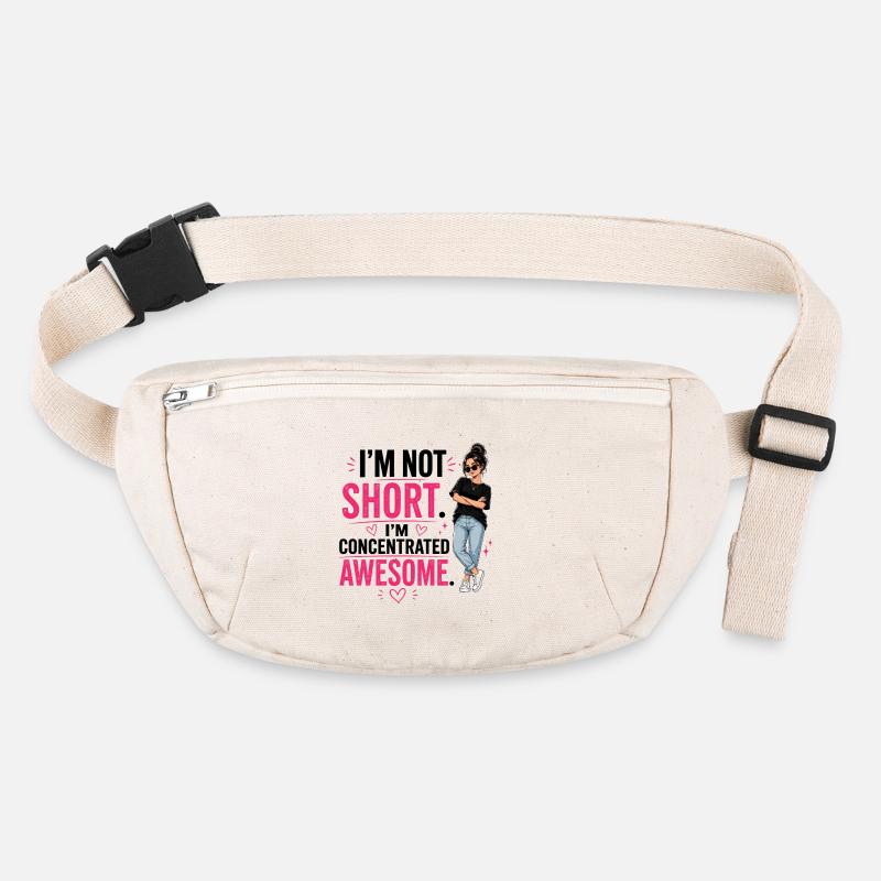 Je ne suis pas petit, je suis concentré, génial Sac banane recyclé Stanley/Stella
