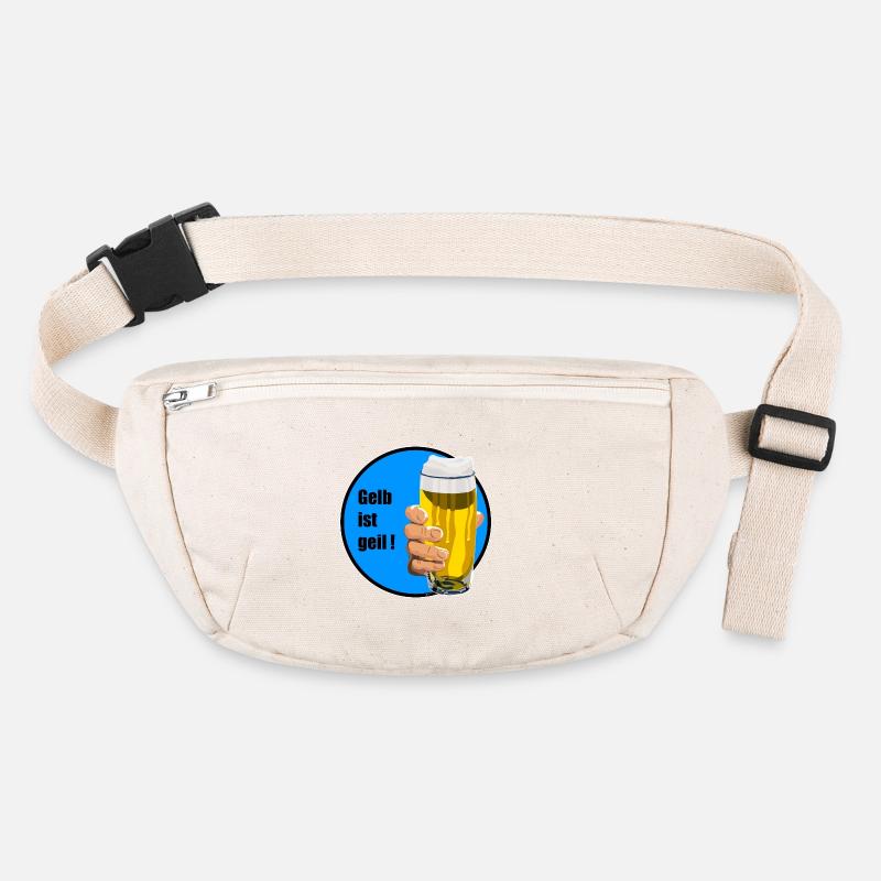 gelb ist geil - Design just for fun, Sprüche Stanley/Stella recycelte Gürteltasche