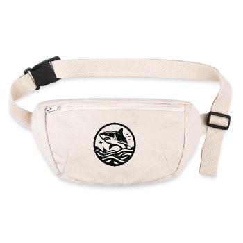 Design de requin cool pour le fan de requin - Sac banane recyclé Stanley/Stella - blanc naturel - Devant