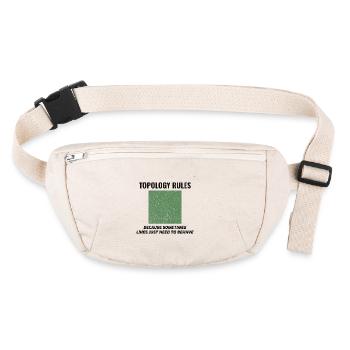 Topology Rules GIS Humor Cartography - Stanley/Stella recycled Hip Bag  - natural - Front