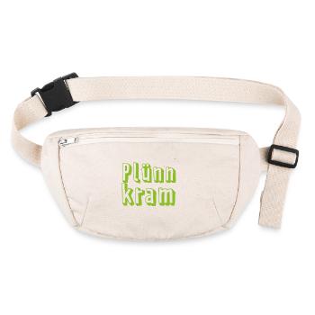 Plünnkram grun - Stanley/Stella recycelte Gürteltasche - Naturweiß - Vorne