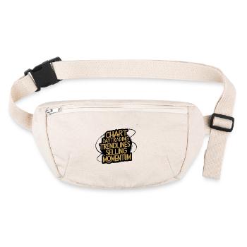 Trading ma passion cool trading design - Sac banane recyclé Stanley/Stella - blanc naturel - Devant
