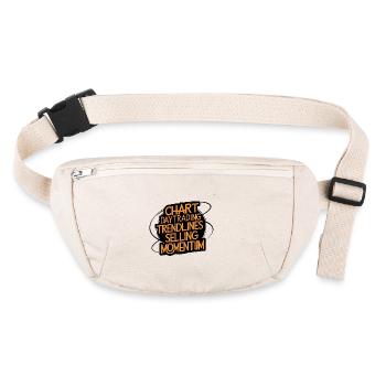 Trading ma passion cool trading design - Sac banane recyclé Stanley/Stella - blanc naturel - Devant