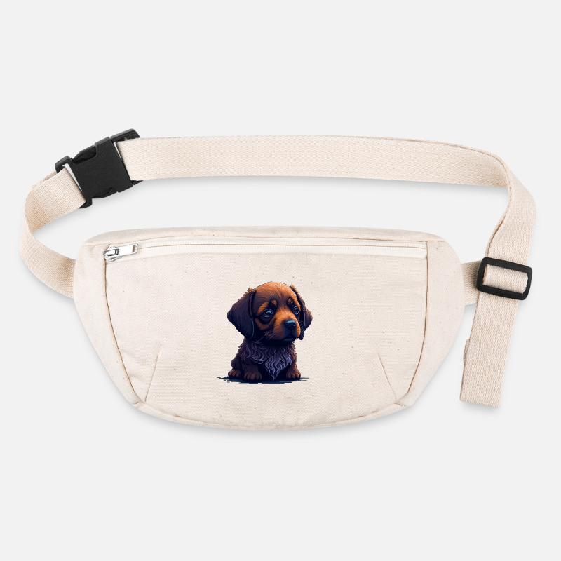 Dackel im Digital Style Stanley/Stella recycelte Gürteltasche