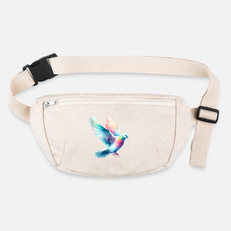 Rainbow Flight: Flying Dove Stanley/Stella recycled Hip Bag 