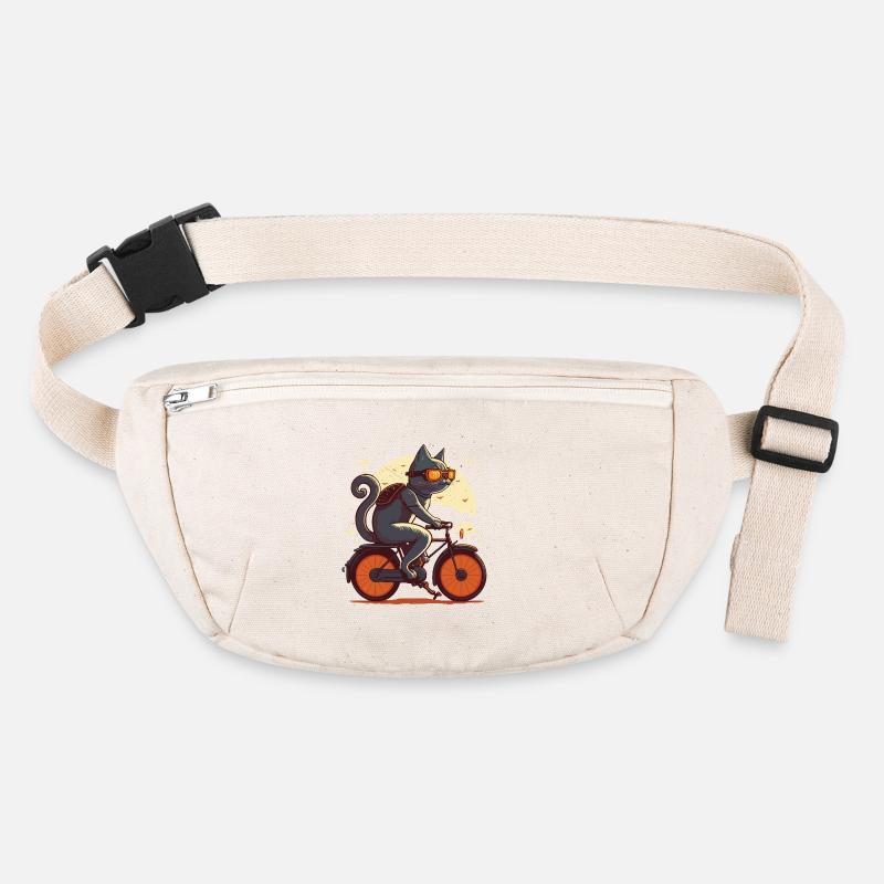 Chat sur un vélo Sac banane recyclé Stanley/Stella
