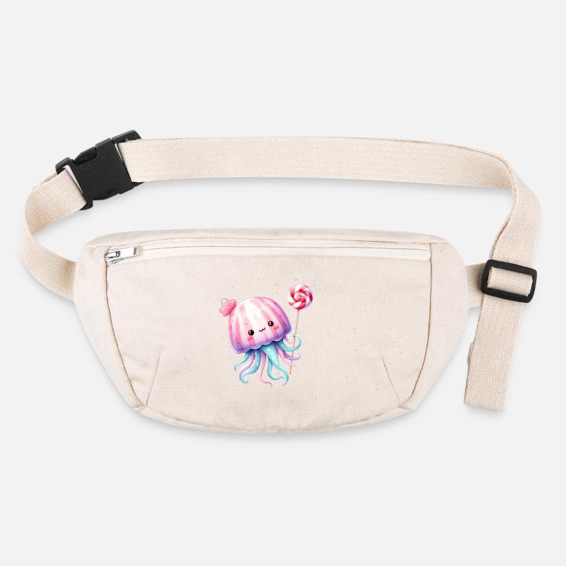 Mignon bébé méduse avec des bonbons Sac banane recyclé Stanley/Stella