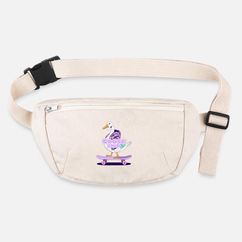 Whimsical Goose Skateboard Design Stanley/Stella recycled Hip Bag 