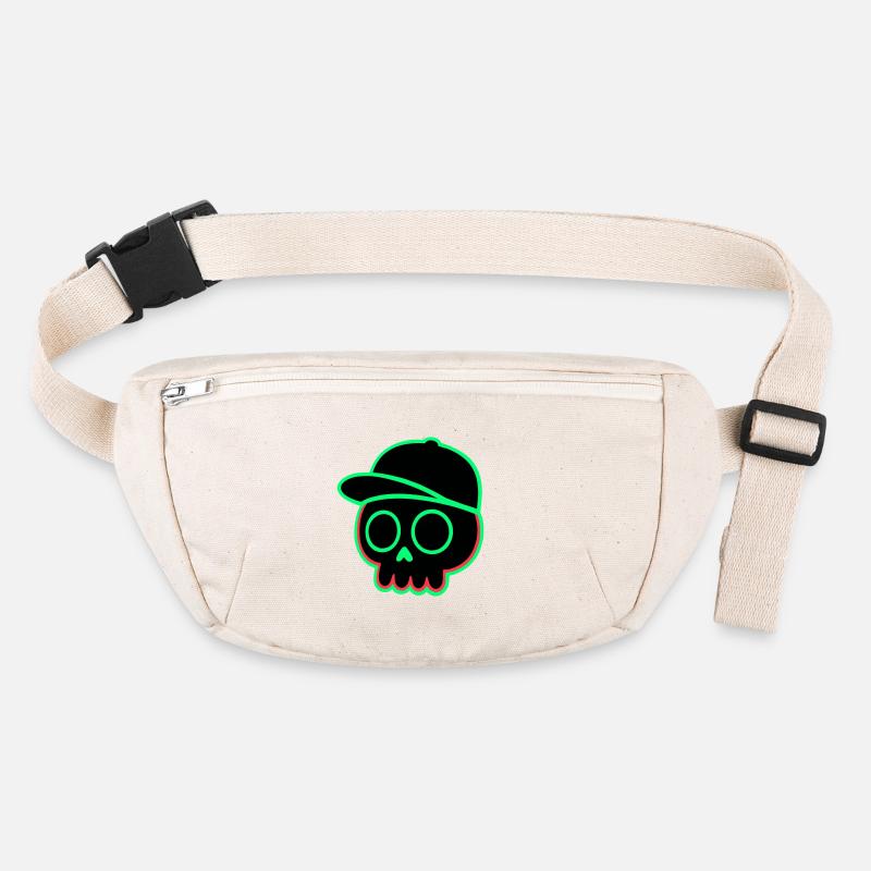 Neon Schädel Cap Stanley/Stella recycelte Gürteltasche