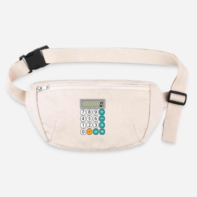 Number Day Math Retro Calculator Display Stanley/Stella recycled Hip Bag 
