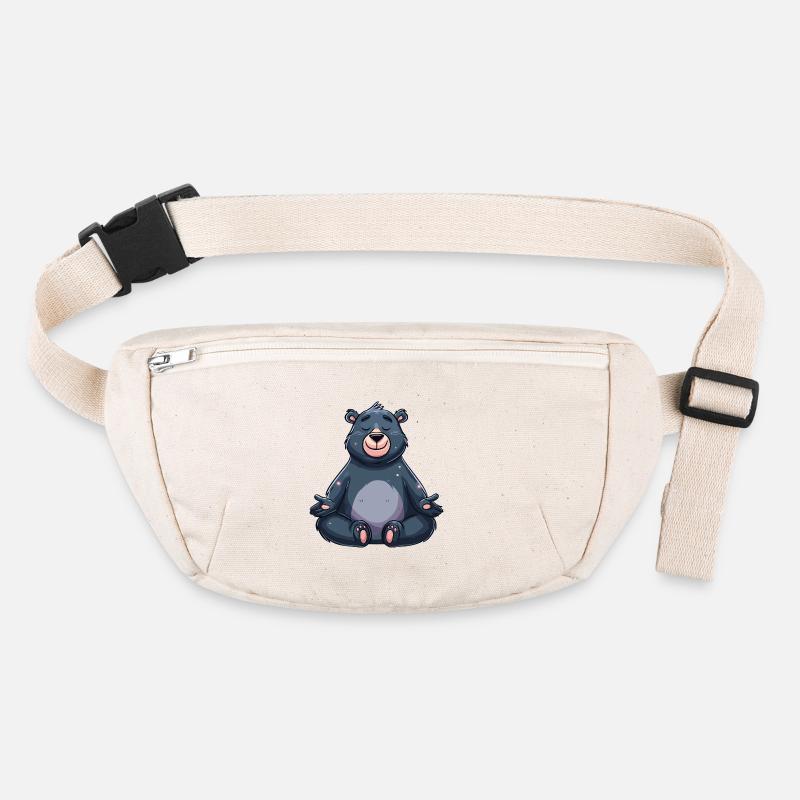 Zen Bear méditant Sac banane recyclé Stanley/Stella
