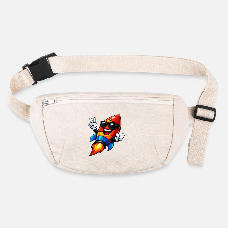 Fröhliche Rocket mit Sonnenbrille Stanley/Stella recycelte Gürteltasche