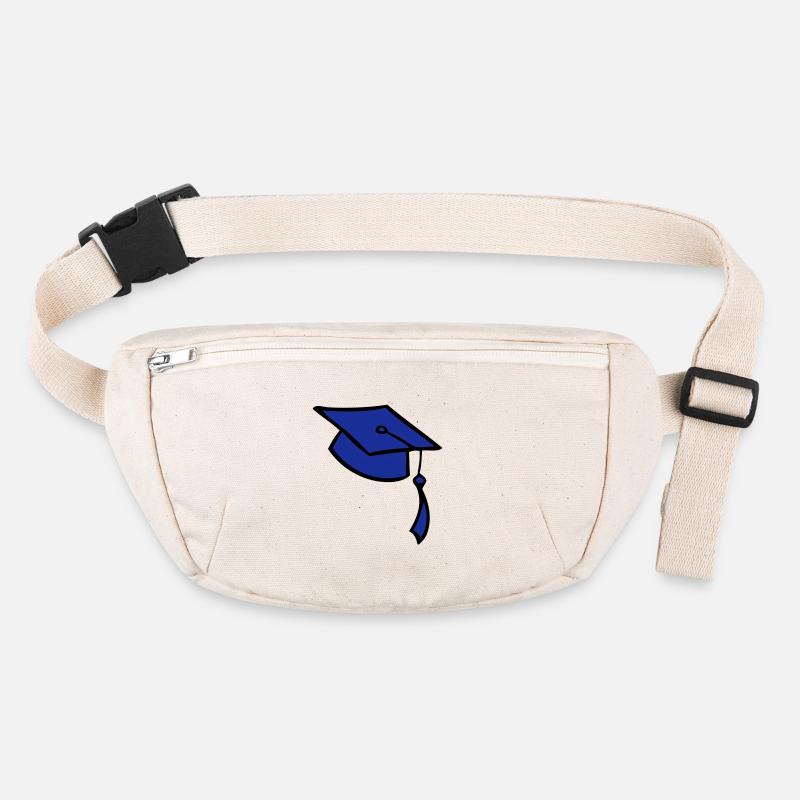 le collège, graduation, chapeau, forme, uni+, Sac banane recyclé Stanley/Stella