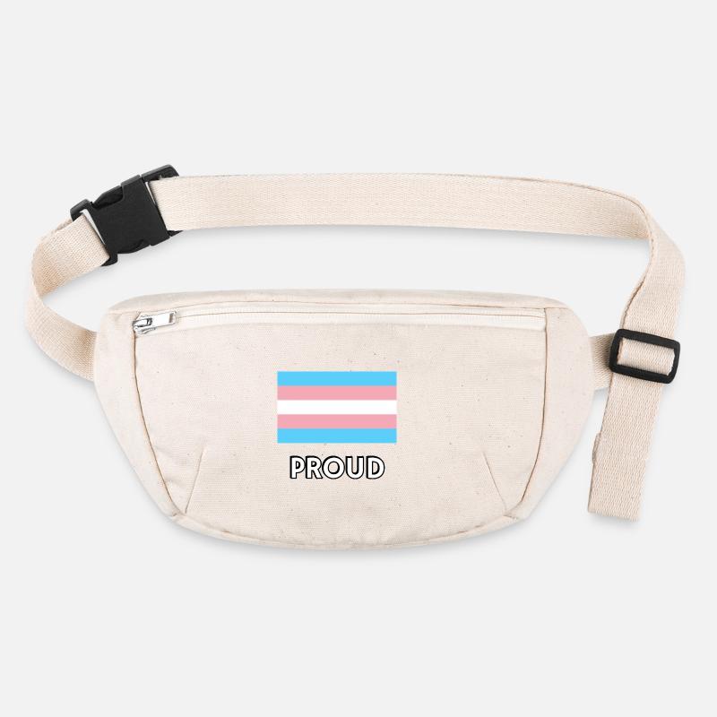 Drapeau trans PROUD Sac banane recyclé Stanley/Stella