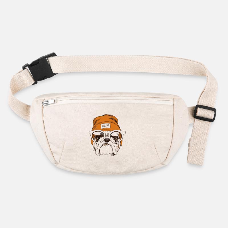 Cool hipster dog Stanley/Stella recycled Hip Bag 