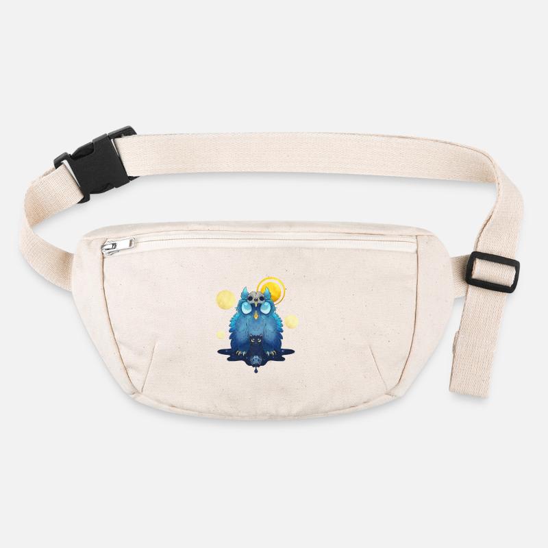 Blue Ink Spirits - Guardian Owl and Black Kitten Stanley/Stella recycled Hip Bag 