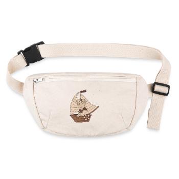 Little Captain Sepia tint - Stanley/Stella recycled Hip Bag  - natural - Front