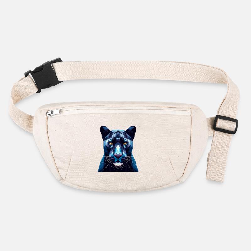 A blue panther in polygon style Stanley/Stella recycled Hip Bag 