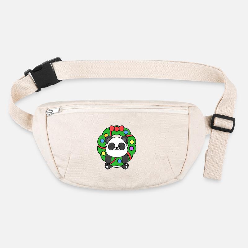 Mignon Noël panda ours joyeux Noël Sac banane recyclé Stanley/Stella