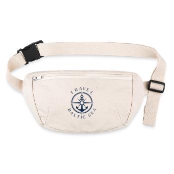 Kompass Baltic Sea - Stanley/Stella recycelte Gürteltasche - Naturweiß - Vorne