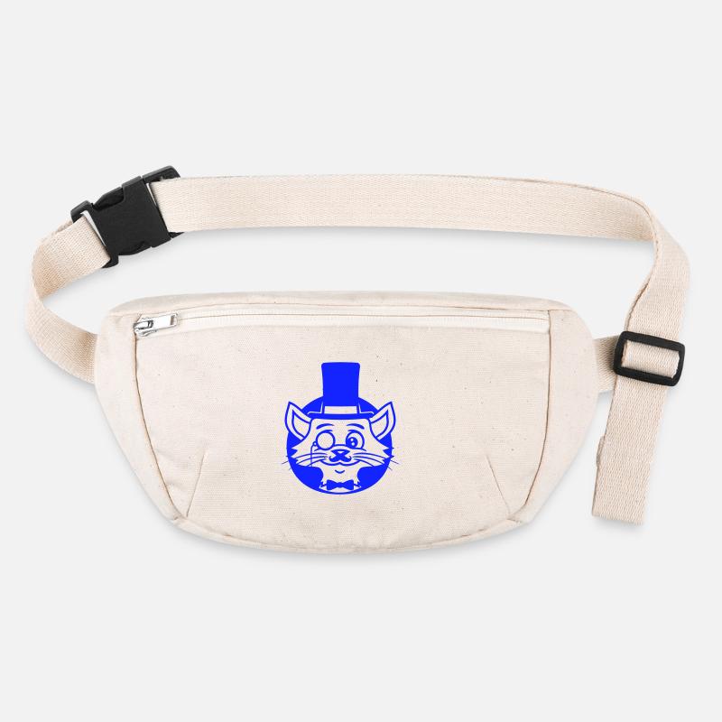 Sir Katze Gentleman Zylinder Monokel Reicher Herr Stanley/Stella recycelte Gürteltasche