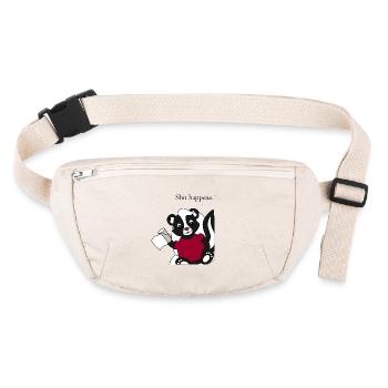 Skunk Pixie Shit happens - Stanley/Stella recycled Hip Bag  - natural - Front