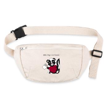 Skunk Pixie 404 Page not found - Stanley/Stella recycled Hip Bag  - natural - Front