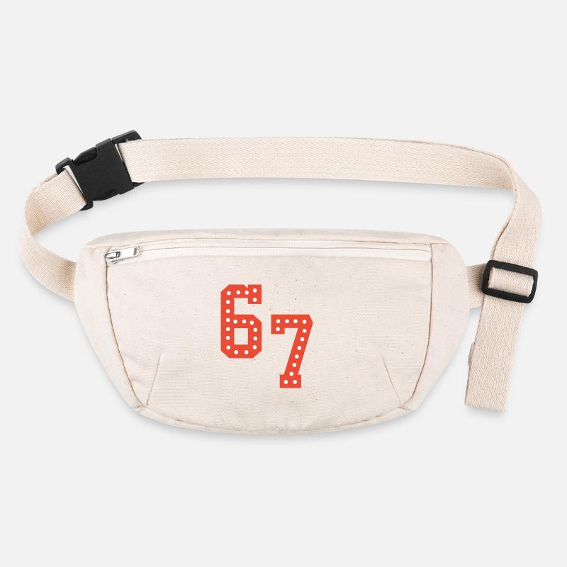 6 7 – Trendy minimalist text design, Stanley/Stella recycled Hip Bag 