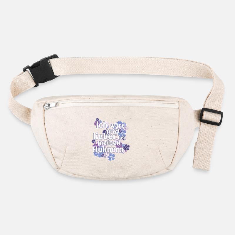 I'd rather be with chickens now Stanley/Stella recycled Hip Bag 