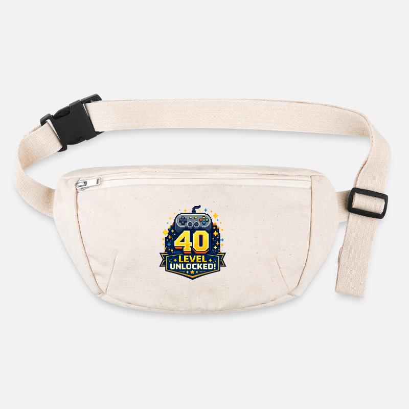 40 Level Freigeschaltet Retro Controller Stanley/Stella recycelte Gürteltasche