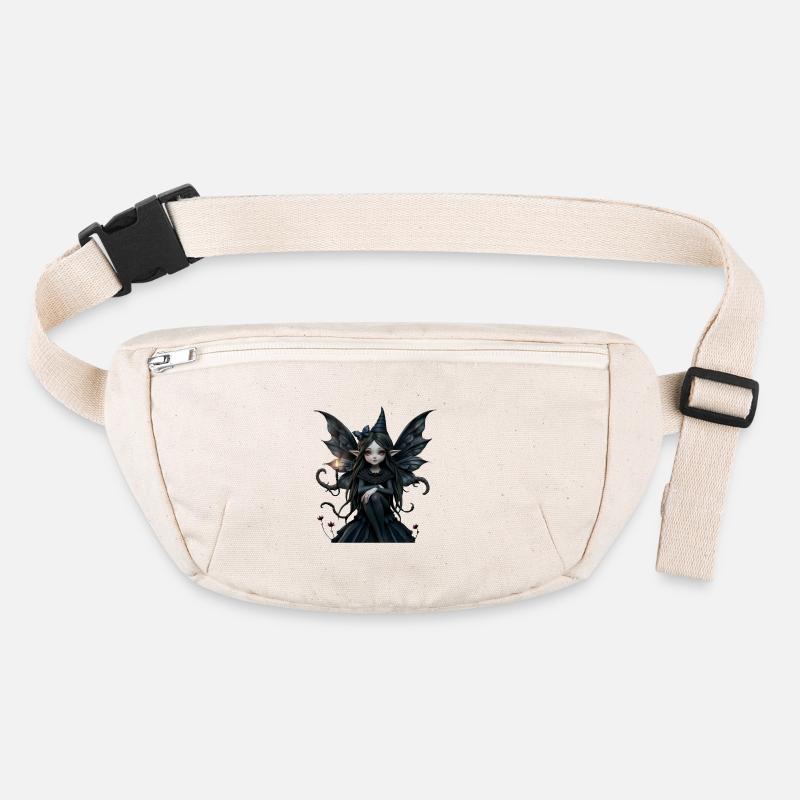 Dark Fairy with Black Wings Stanley/Stella recycled Hip Bag 