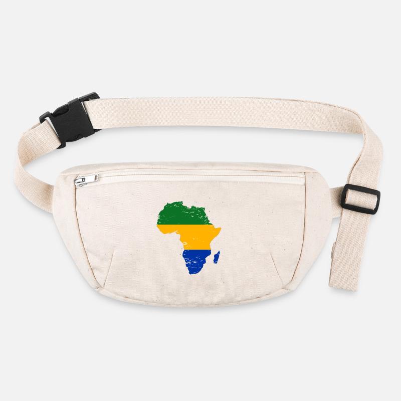 Gabon_Flagge_Afrika_used Sac banane recyclé Stanley/Stella