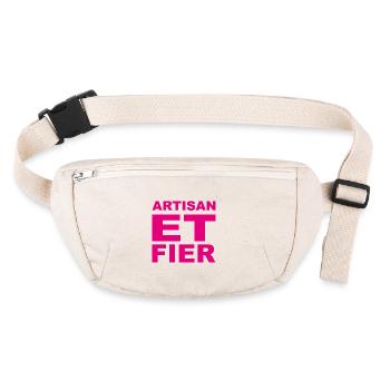 Artisan et Fier - Sac banane recyclé Stanley/Stella - blanc naturel - Devant