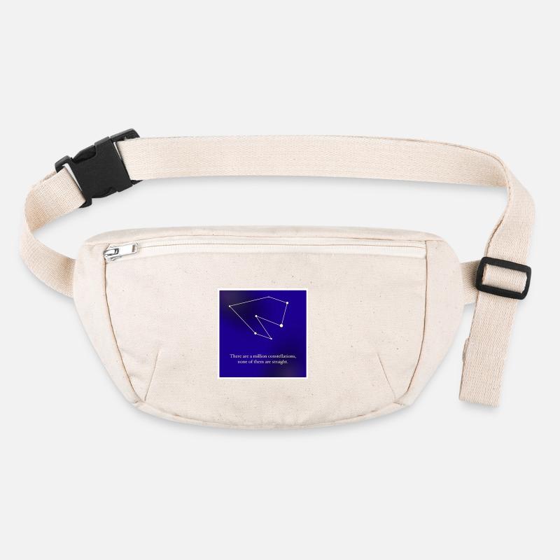 Queeres Sternenbild - Stanley/Stella recycelte Gürteltasche - Naturweiß
