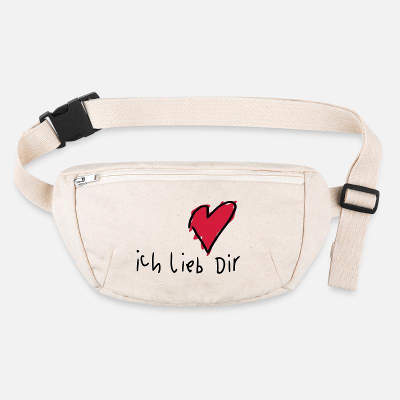 Liebeserklärung 'Ich lieb Dir' Stanley/Stella recycelte Gürteltasche