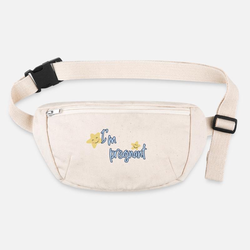 schwanger Baby Kind geboren Geburt Geschenkidee Stanley/Stella recycelte Gürteltasche