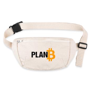 Plan B Bitcoin Cryptocurrency - Stanley/Stella recycled Hip Bag  - natural - Front