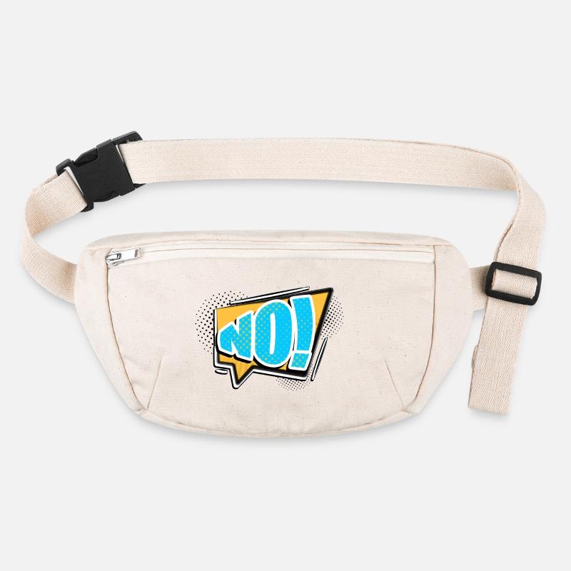 Nein! Comic Style Bubble Graffiti Schriftzug Stanley/Stella recycelte Gürteltasche