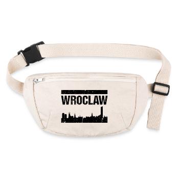Wroclaw Skyline - Sac banane recyclé Stanley/Stella - blanc naturel - Devant