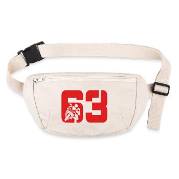 63 Motorcycle Biker Moto No. 63 - Stanley/Stella recycled Hip Bag  - natural - Front