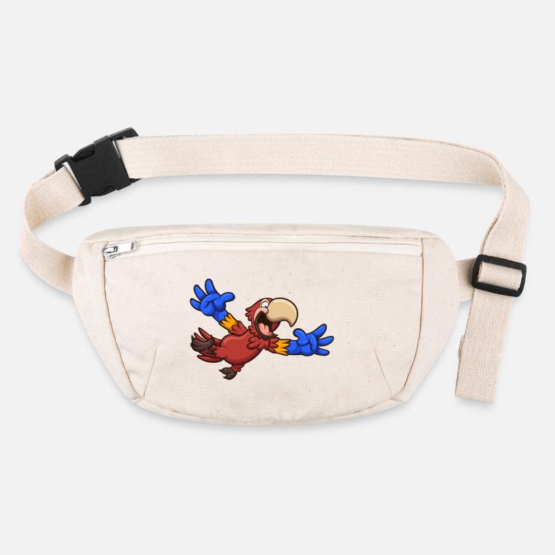 Ara rouge de dessin animé Sac banane recyclé Stanley/Stella