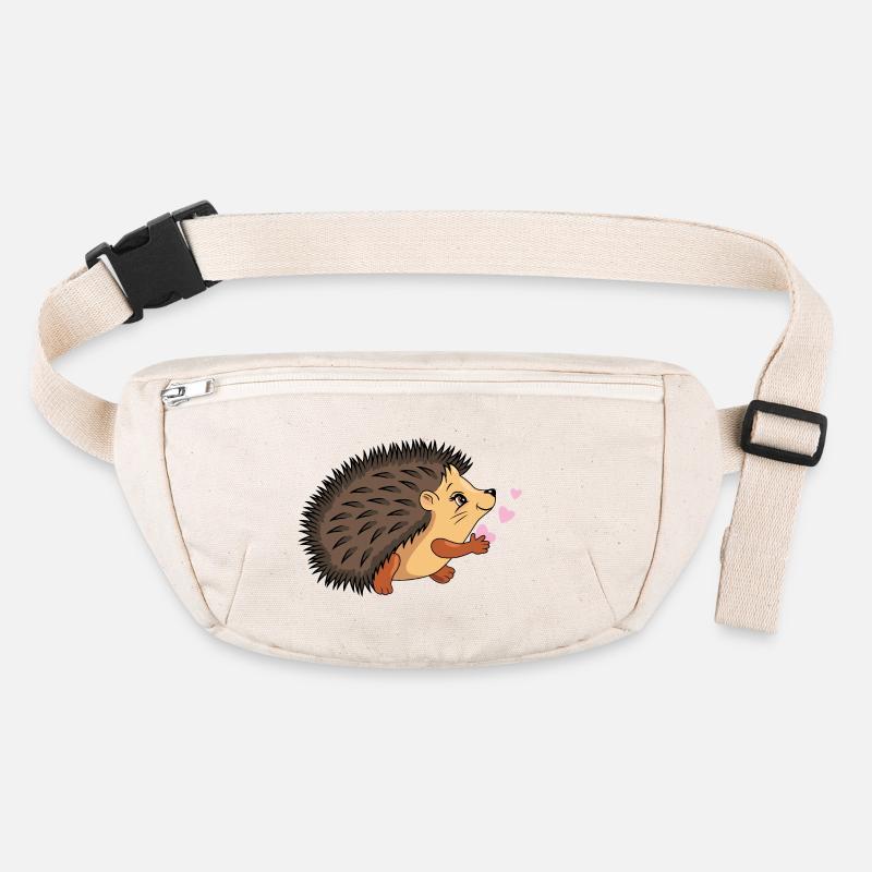Niedlicher Igel mit Herzen Stanley/Stella recycelte Gürteltasche
