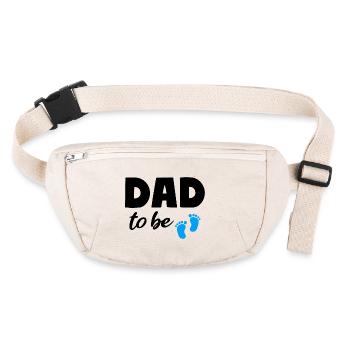 Papa sera Boy Dad Grossesse Papa - Sac banane recyclé Stanley/Stella - blanc naturel - Devant