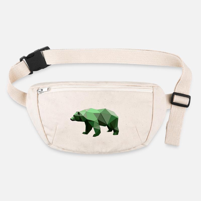 Bear, Polygon, Hiking, Trees, Animal, Wilderness, Nature, Green Stanley/Stella recycled Hip Bag 