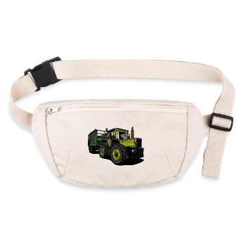 Tracteur // Illustration - Sac banane recyclé Stanley/Stella - blanc naturel - Devant