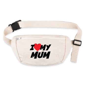 J’aime ma mère - Sac banane recyclé Stanley/Stella - blanc naturel - Devant