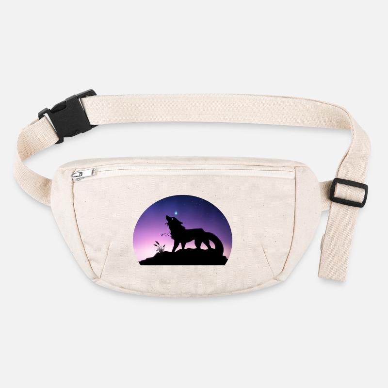Die Reise eines Sternenwolfs - Silouhette Nocturne Stanley/Stella recycelte Gürteltasche