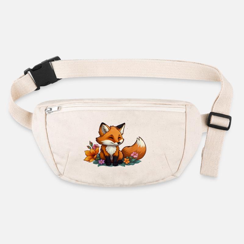 Renard aux fleurs - Renard fleuri Sac banane recyclé Stanley/Stella