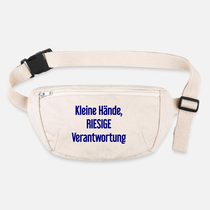 Small Hands, Huge Responsibility Parent Saying Stanley/Stella recycled Hip Bag 