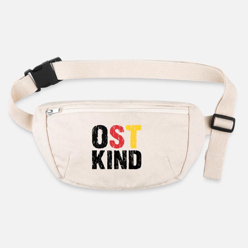 Ost Kind DDR Osten Ossi - Stanley/Stella recycelte Gürteltasche - Naturweiß